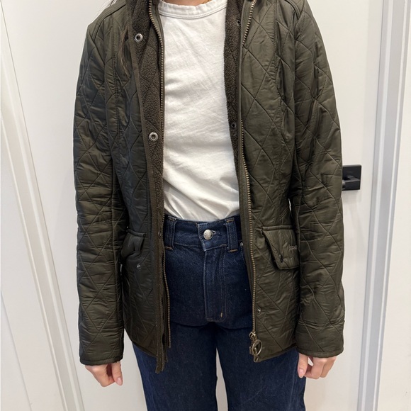 Barbour Classic Quilted Olive Jacket - Picture 4 of 5